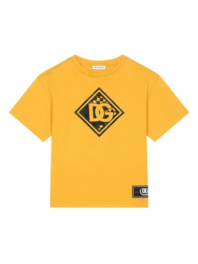 DOLCE & GABBANA LOGO-PRINT JERSEY T-SHIRT
