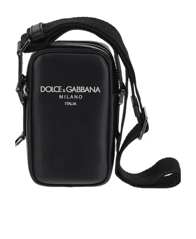 DOLCE & GABBANA DOLCE  GABBANA LOGO PRINTED SMALL SHOULDER BAG