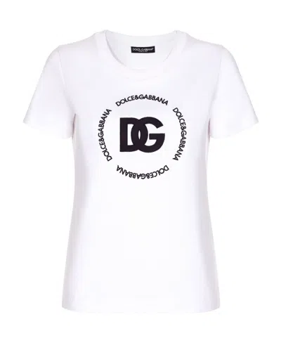 DOLCE & GABBANA DOLCE  GABBANA DG PRINTED CREWNECK T-SHIRT