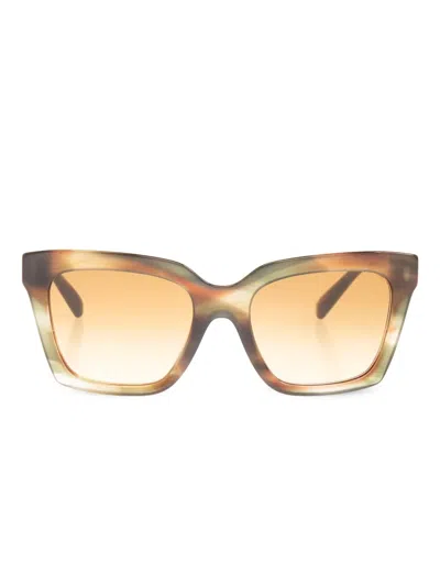 DOLCE & GABBANA LOGO-PRINT SUNGLASSES