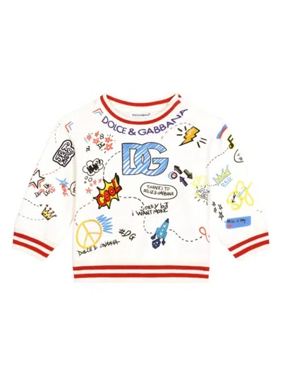 DOLCE & GABBANA LOGO-PRINT SWEATSHIRT