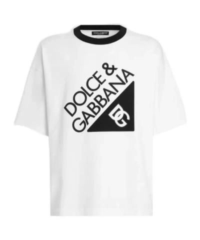 DOLCE & GABBANA DOLCE  GABBANA LOGO PRINTED CREWNECK T-SHIRT