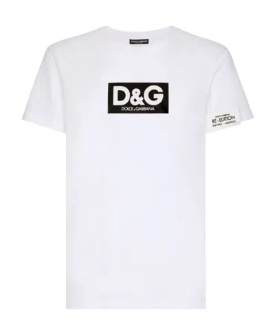 DOLCE & GABBANA DOLCE  GABBANA LOGO PRINTED CREWNECK T-SHIRT