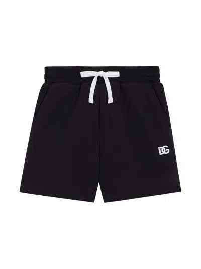 DOLCE & GABBANA LOGO-PRINT TRACK SHORTS