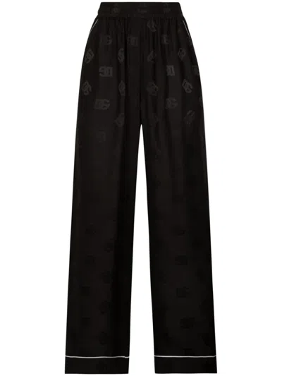 DOLCE & GABBANA DNA LOGO-PRINT TROUSERS