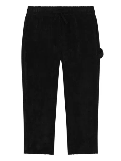 DOLCE & GABBANA LOGO-TAG CORDUROY TROUSERS
