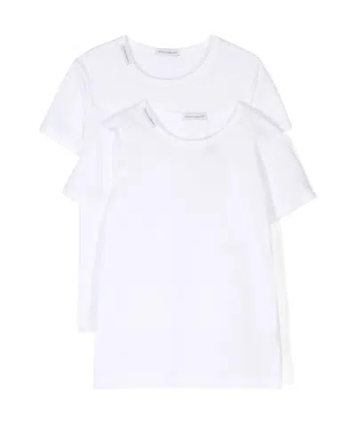 DOLCE & GABBANA LOGO TAG COTTON T-SHIRT (PACK OF TWO)