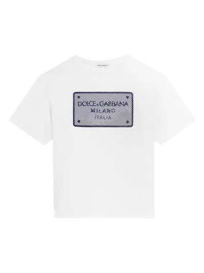 DOLCE & GABBANA LOGO-TAG T-SHIRT