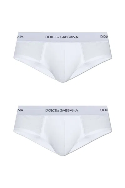 DOLCE & GABBANA DOLCE  GABBANA LOGO WAISTBAND TWO PACK OF BRIEFS