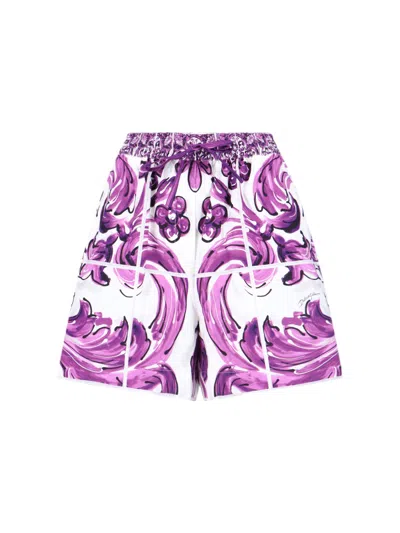 DOLCE & GABBANA 'MAIOLICA' SHORTS