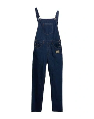 DOLCE & GABBANA DOLCE & GABBANA MAN OVERALLS BLUE SIZE 44 COTTON