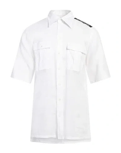 DOLCE & GABBANA DOLCE & GABBANA MAN SHIRT WHITE SIZE 15 ½ LINEN