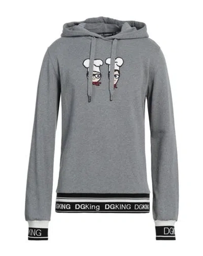 DOLCE & GABBANA DOLCE & GABBANA MAN SWEATSHIRT GREY SIZE 46 COTTON