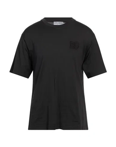 DOLCE & GABBANA DOLCE & GABBANA MAN T-SHIRT BLACK SIZE 40 COTTON