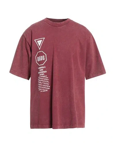 DOLCE & GABBANA DOLCE & GABBANA MAN T-SHIRT BURGUNDY SIZE S COTTON