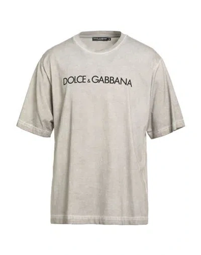 DOLCE & GABBANA DOLCE & GABBANA MAN T-SHIRT LEAD SIZE 44 COTTON