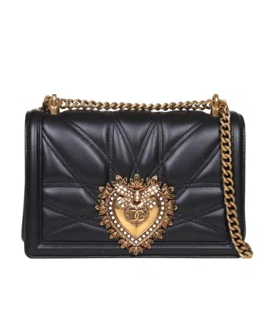 DOLCE & GABBANA DOLCE  GABBANA DEVOTION LOGO PLAQUE SHOULDER BAG