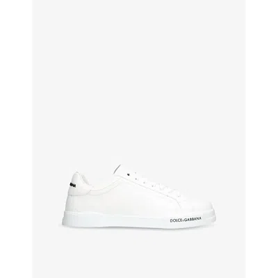 DOLCE & GABBANA MENS DOLCE & GABBANA PORTOFINO LOW-TOP LEATHER TRAINERS