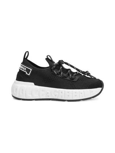 DOLCE & GABBANA MESH LACE-UP SNEAKERS