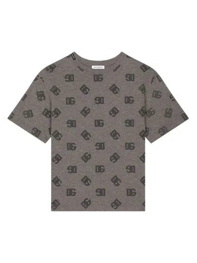 DOLCE & GABBANA MONOGRAM-PRINT T-SHIRT