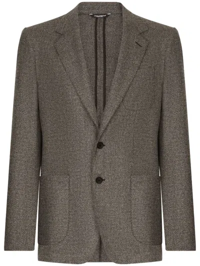 DOLCE & GABBANA NOTCHED LAPEL SINGLE-BREASTED JACKET