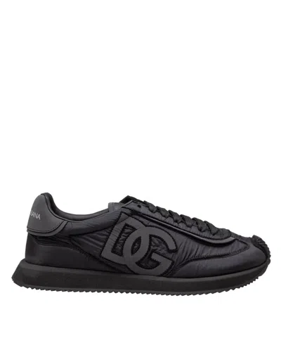 DOLCE & GABBANA DOLCE & GABBANA NYLON AND SUEDE SNEAKERS
