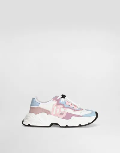 DOLCE & GABBANA NYLON MESH DAYMASTER SNEAKERS WITH DG LOGO