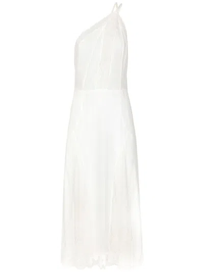 DOLCE & GABBANA ONE-SHOULDER LACE DRESS