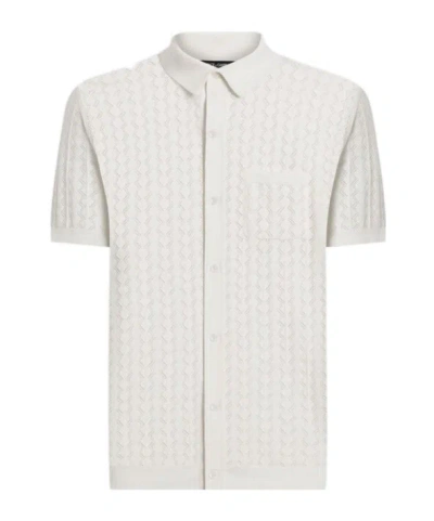 DOLCE & GABBANA DOLCE  GABBANA SHORT-SLEEVED OPENWORK KNITTED SHIRT