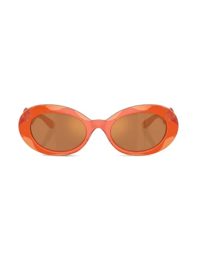 DOLCE & GABBANA OVAL-FRAME SUNGLASSES