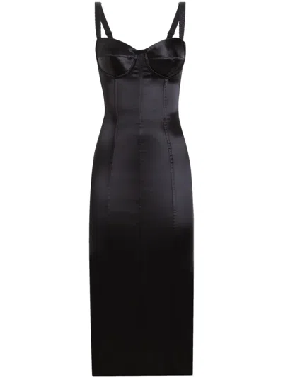 DOLCE & GABBANA PANELLED MIDI DRESS