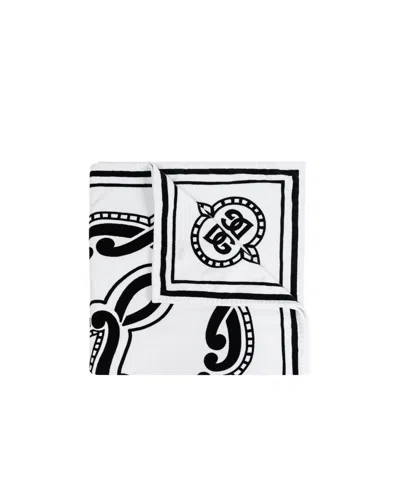 DOLCE & GABBANA DOLCE  GABBANA LOGO PRINTED BATH TOWEL