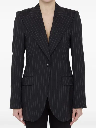 DOLCE & GABBANA PINSTRIPE BLAZER