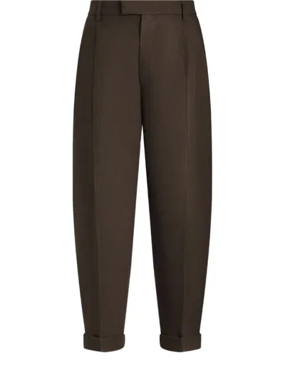 DOLCE & GABBANA PLEAT-DETAILING TROUSERS