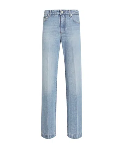 DOLCE & GABBANA DOLCE  GABBANA PRESSED PLEAT LOOSE JEANS