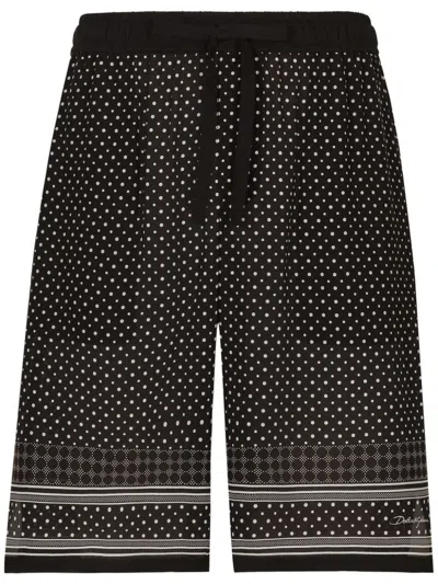 DOLCE & GABBANA POLKA DOT-PRINT SHORTS