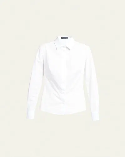 DOLCE & GABBANA POPLIN CLASSIC-FIT COLLARED SHIRT