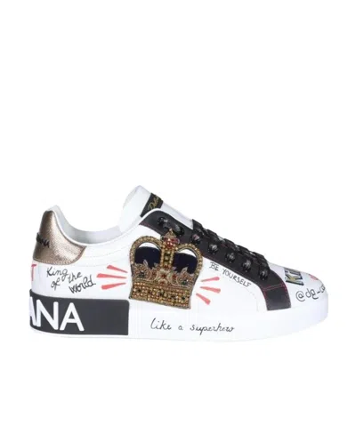 DOLCE & GABBANA DOLCE  GABBANA PORTOFINO PRINTED SNEAKERS