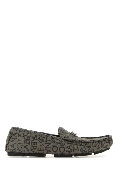 DOLCE & GABBANA PRINTED JACQUARD LOAFERS