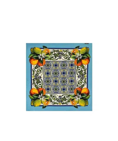 DOLCE & GABBANA PRINTED SILK SCARF