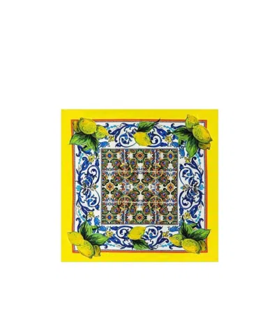 DOLCE & GABBANA PRINTED SILK SCARF
