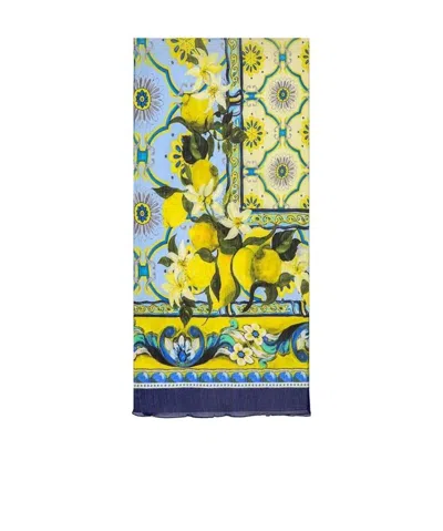 DOLCE & GABBANA PRINTED SILK SCARF