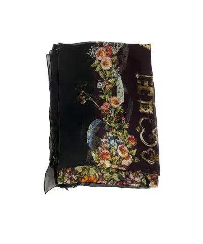 DOLCE & GABBANA PRINTED SILK SCARF