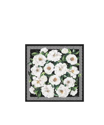 DOLCE & GABBANA DOLCE  GABBANA FLORAL PRINTED SCARF