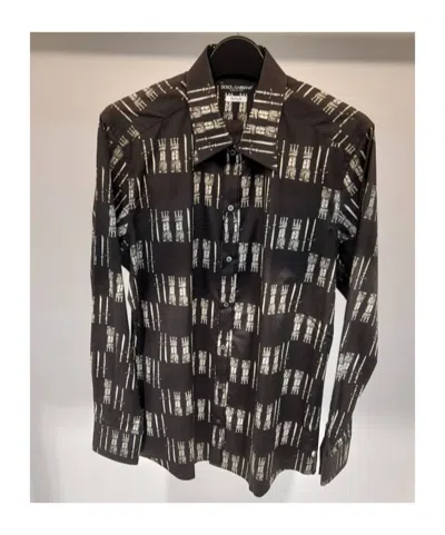 DOLCE & GABBANA PRINTING LONG-SLEEVED SHIRT