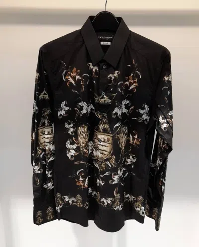 DOLCE & GABBANA PRINTING LONG-SLEEVED SHIRT