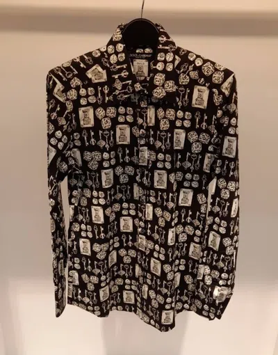 DOLCE & GABBANA PRINTING LONG-SLEEVED SHIRT