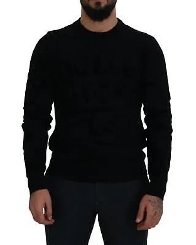 DOLCE & GABBANA DOLCE & GABBANA PULLOVER MIT RUNDHALSAUSSCHNITT AUS WOLLE MIT LOGOMUSTER -