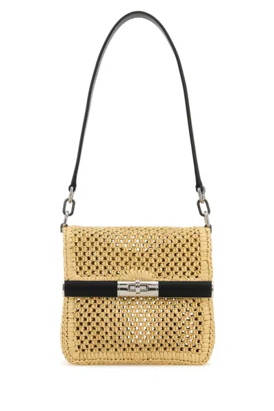 DOLCE & GABBANA RAFFIA SHOULDER BAG