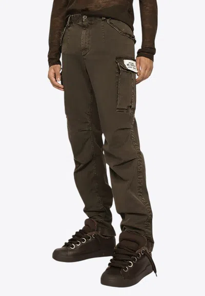 DOLCE & GABBANA RE-EDITION LABEL CARGO PANTS